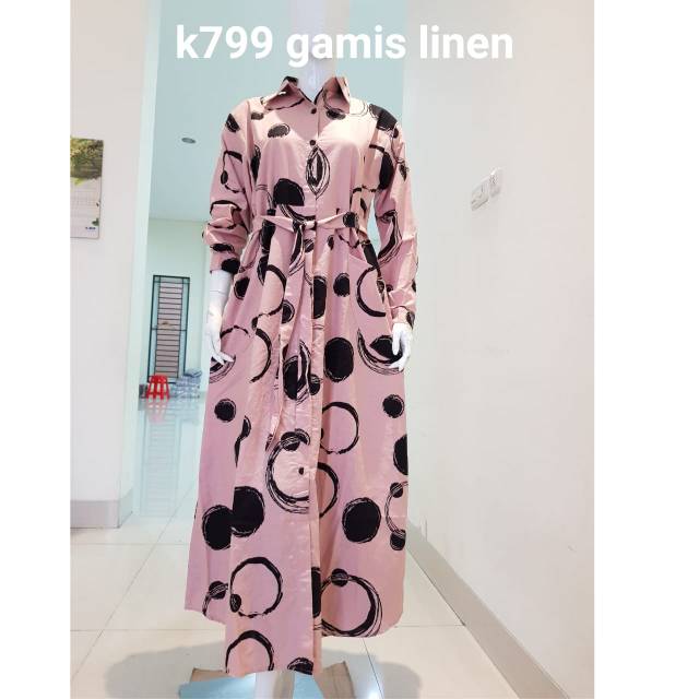Gamis katun linen
