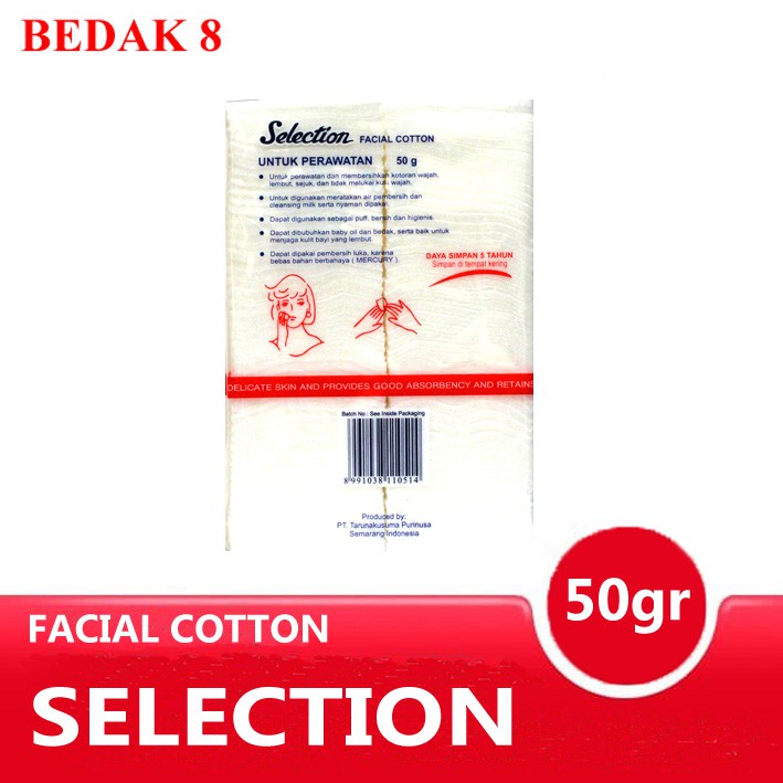 Kapas Selection 50 gr/ Kapas Wajah Selection/ Facial Cotton Selection