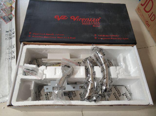 Kunci Pintu Besar Virenzzo Full Stainless Tebal Anti Karat Promo