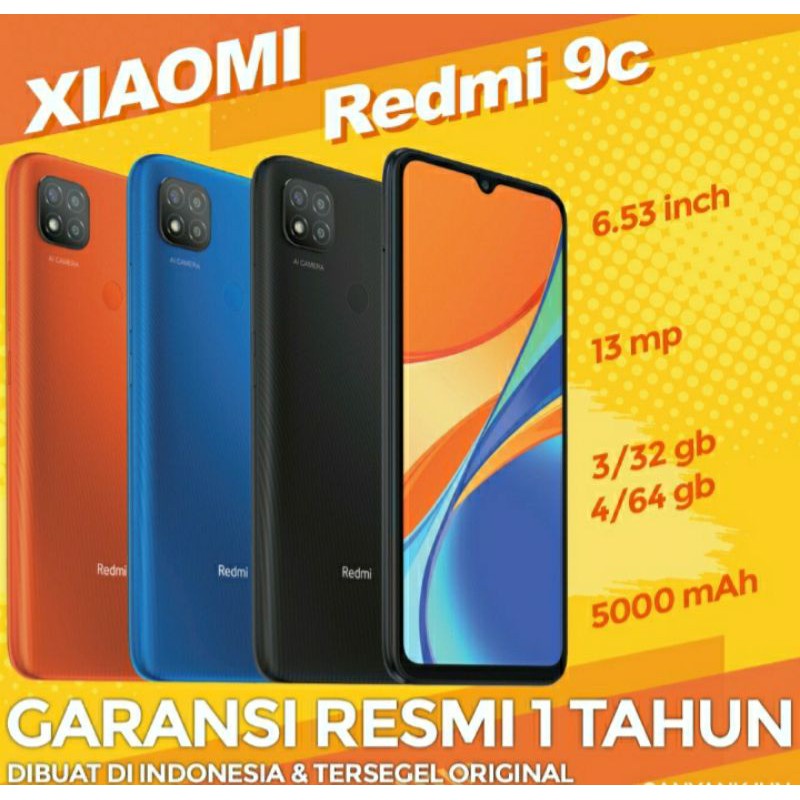 Xiaomi Redmi 9c Garansi Resmi Shopee Indonesia