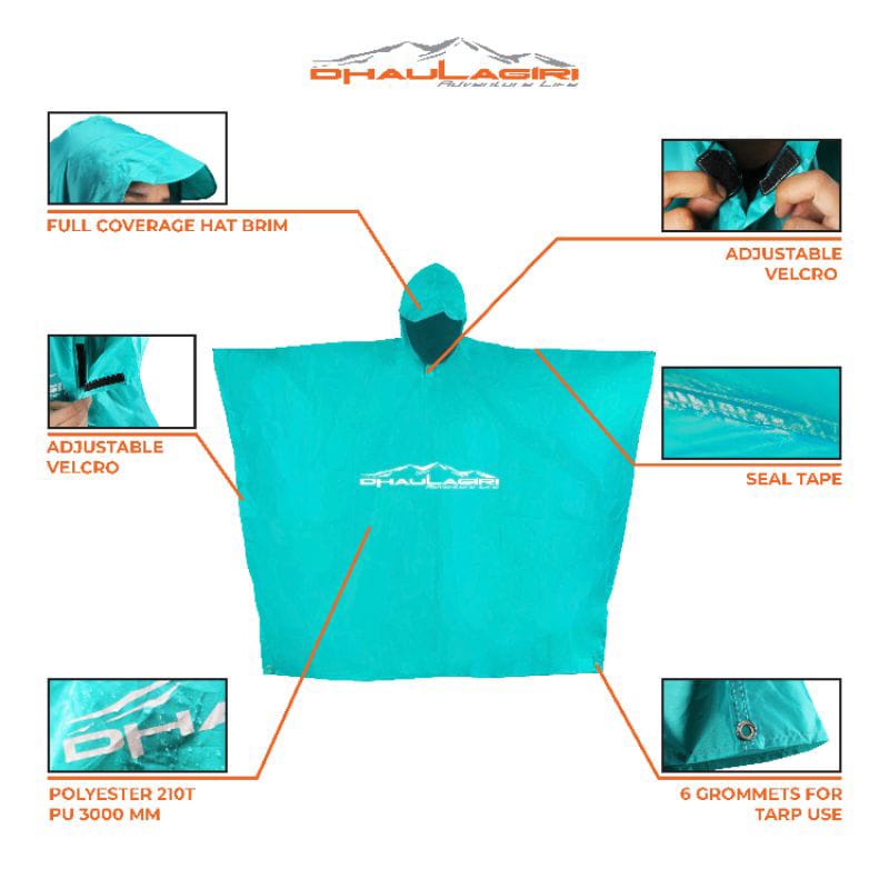 [BISA COD] Jas Hujan Ponco 3 in 1 Dhaulagiri Waterproff Full Sealed /Jas Hujan Bivac FlySheet/ponco dhaulagiri/jas hujan ponco dhaulagiri/jas hujan ponco / jas ujan dhaulagiri