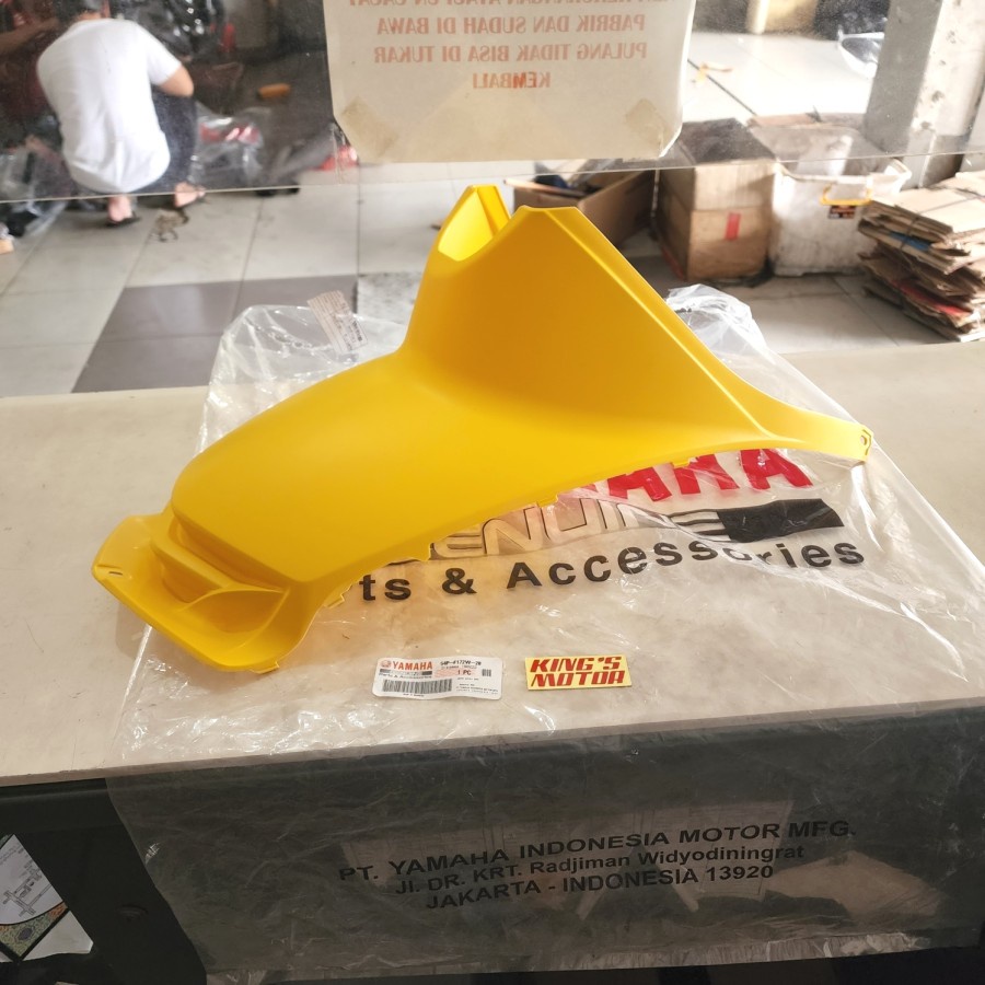 COVER TUTUP MESIN BAWAH JOK MIO J GT KUNING ASLI YAMAHA 54P F172W - 20