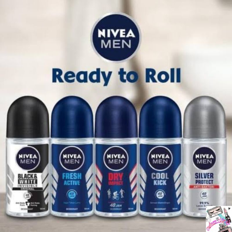 ☃️Cutezz_ching1☃️Nivea Deodorant Roll On Man/Woman 50ml