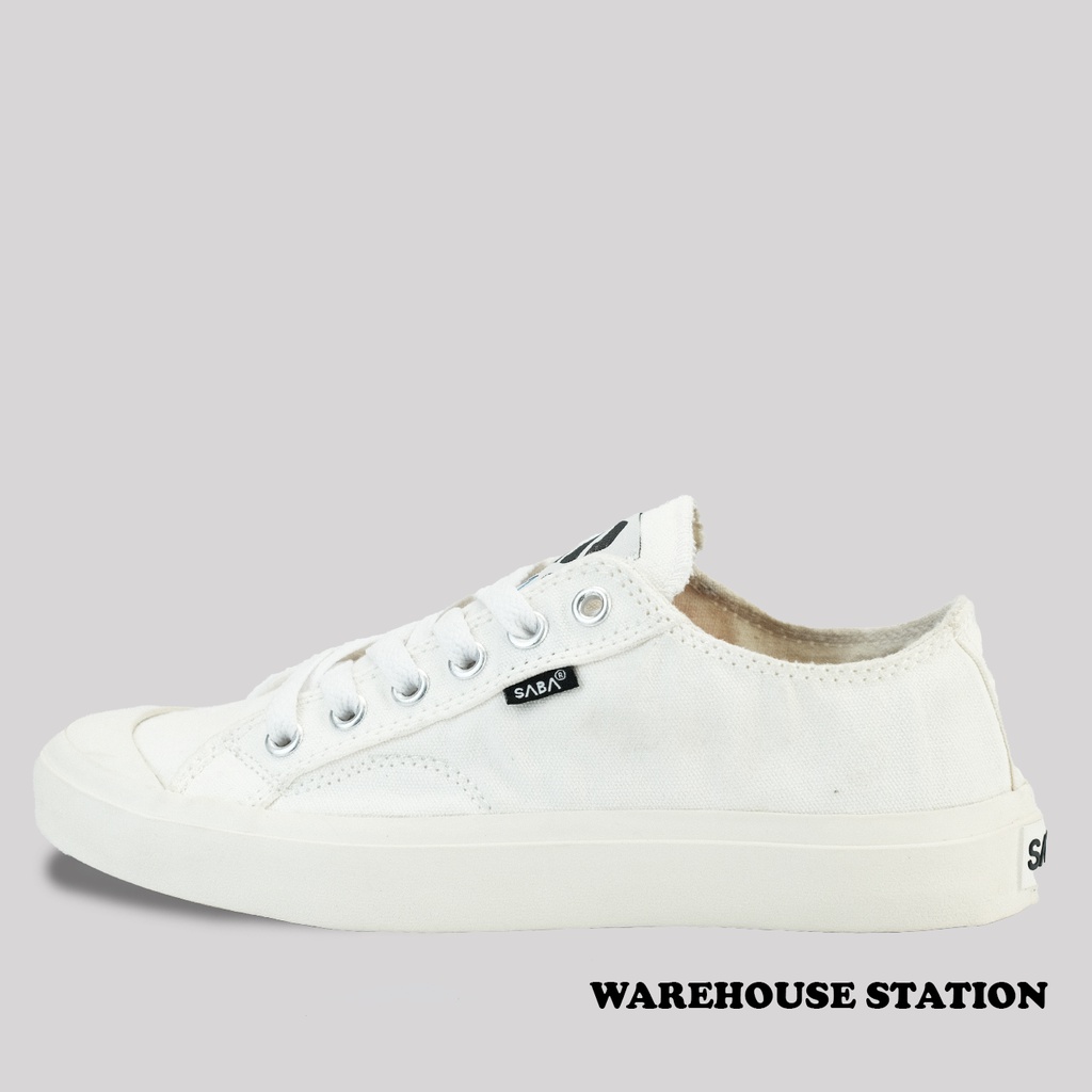 SABA Basic Low Off white - Sepatu Sneakers Casual Pria Wanita