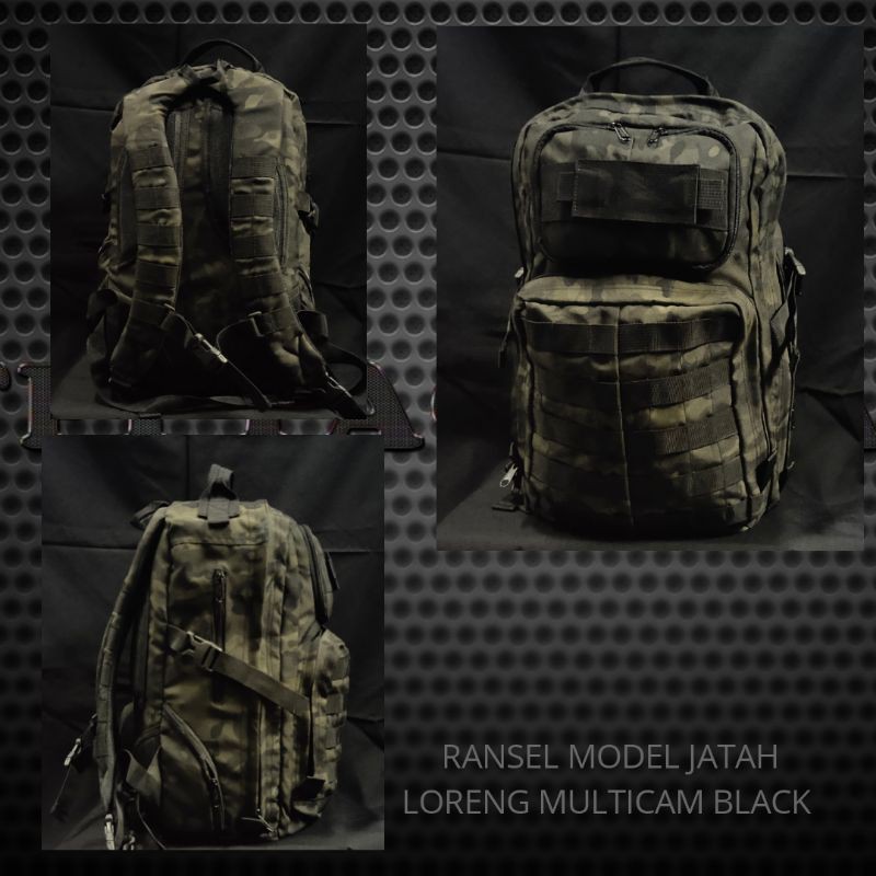 Ransel model jatah motif Multicamblack