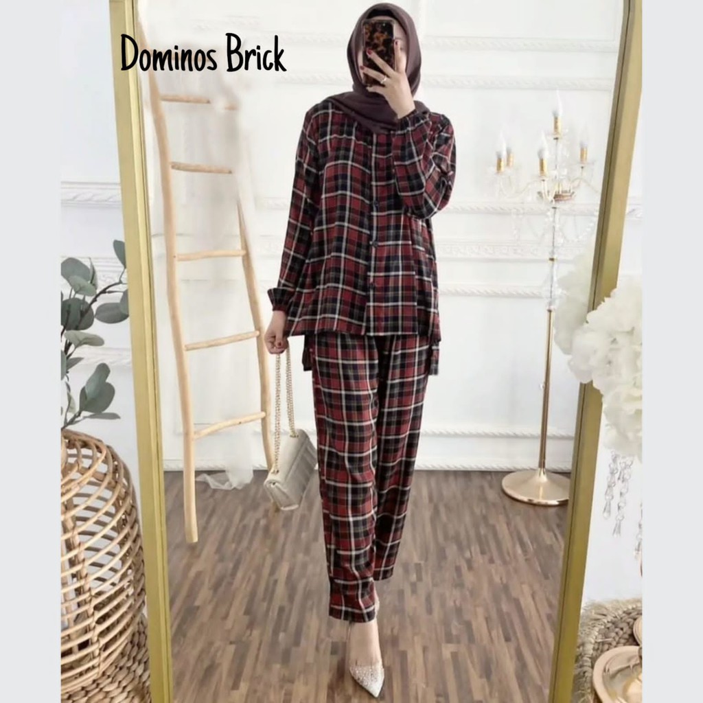 One set Rayon Viscose Busui Ld 100 - 110 Motif Kekinian-DOMINOS BRICK LD100