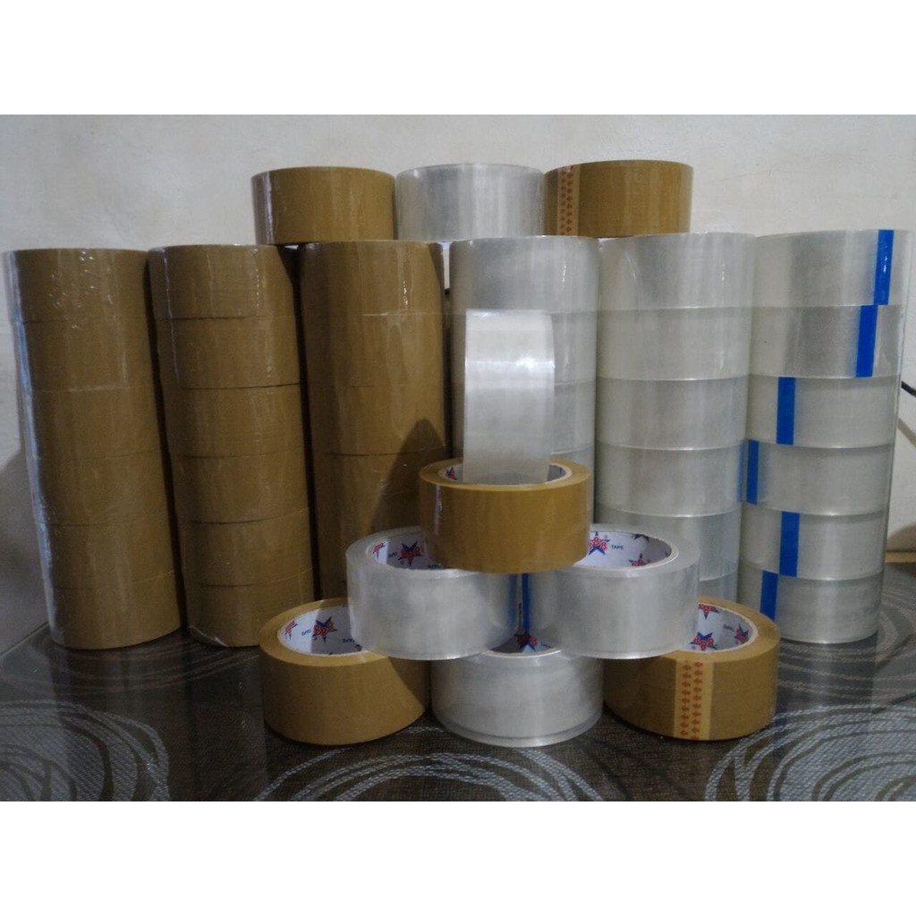 

Terlaris LAKBAN BENING COKLAT 888 TAPE 90 YARD 72 ROLL