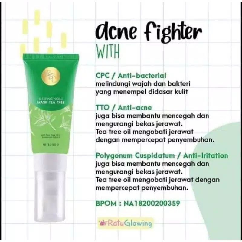 Masker bebwhite c bbc acne glow