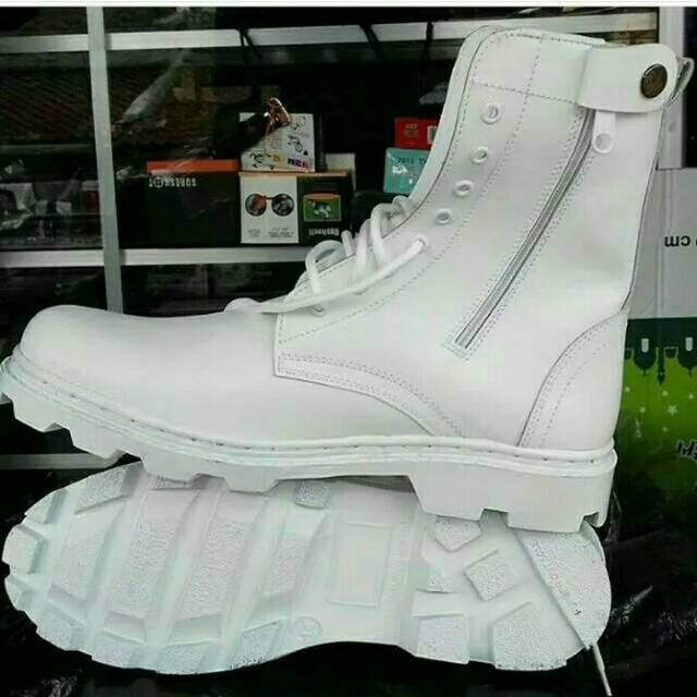SEPATU PDL PUTIH/SEPATU PASKIBRA PRIA | Shopee Indonesia