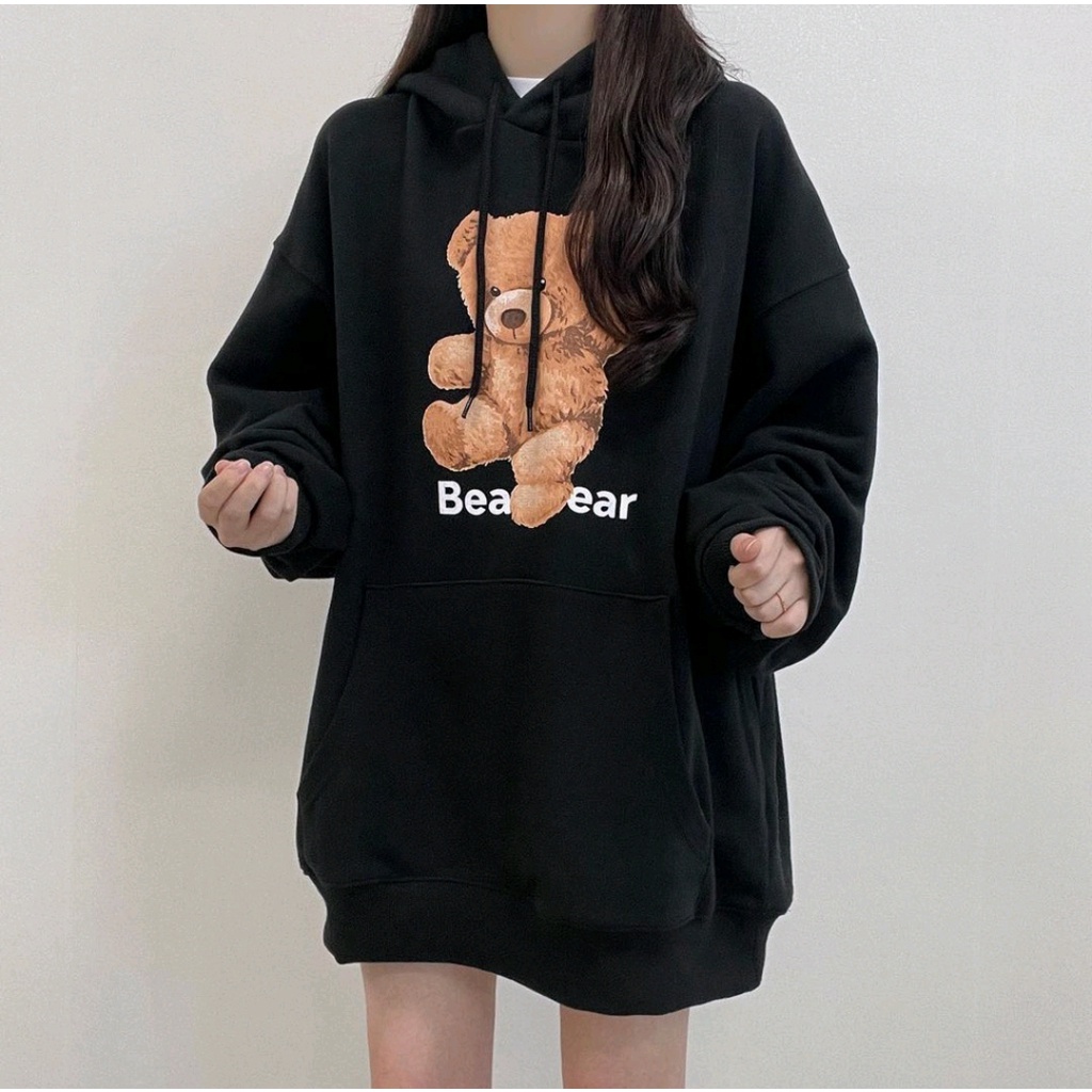 BEAR BEAR HOODIE SWEATER HOODIE WANITA