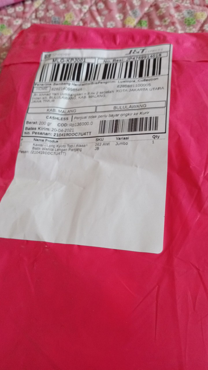 Kawai - Long Kyoto Top / Atasan Batik Wanita Lengan Panjang