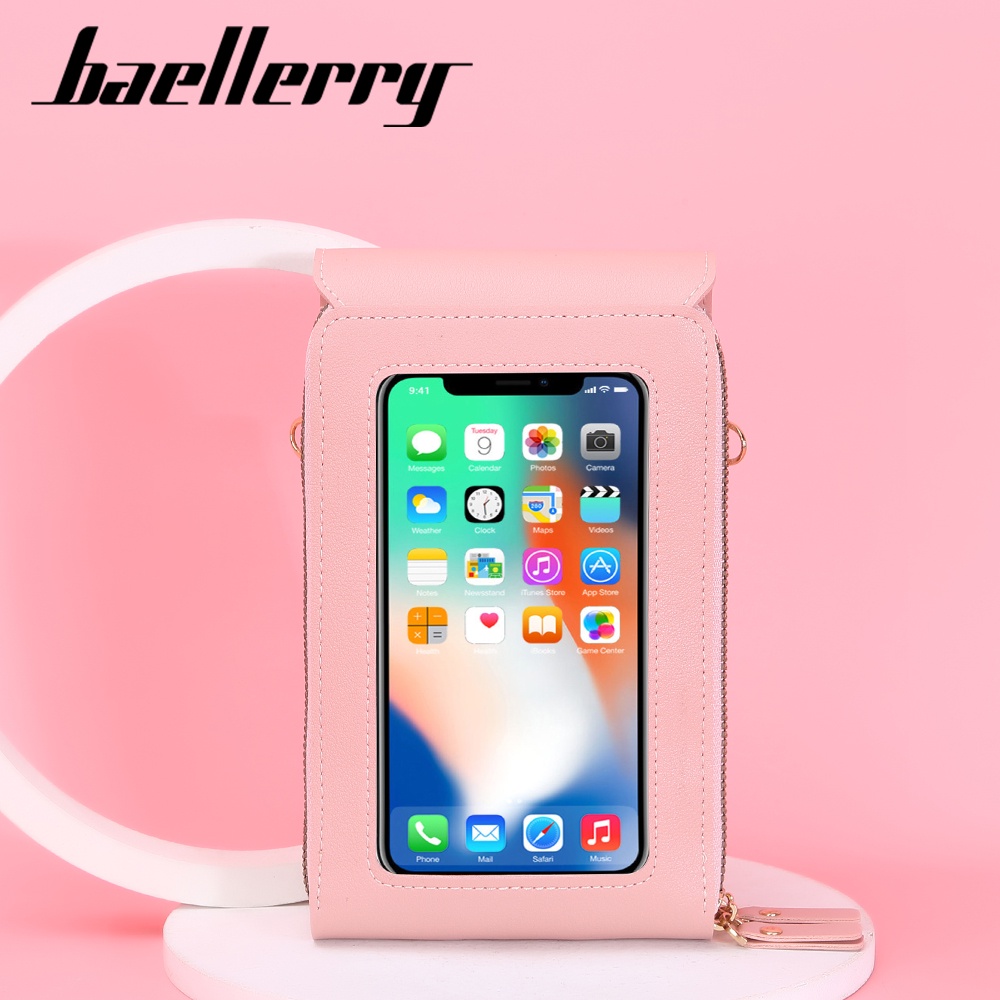 BAELLERRY N2371 Tas Selempang Wanita Dompet Panjang Wanita Dompet Handphone Sling Bag WATCHKITE WKOS