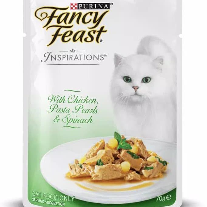 

Dapatkan Fancy Feast Inspirations Chicken Pasta Pearls&Spinach 70Gr Dijamin Ori