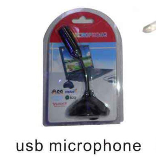 Mic duduk / stand colokan USB untuk laptop atau PC
