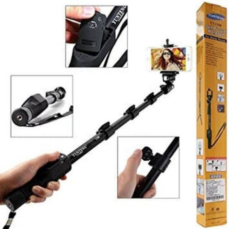 Monopod tongsis yunteng bluetooth remote Monopod smartphone action camera yt-1288