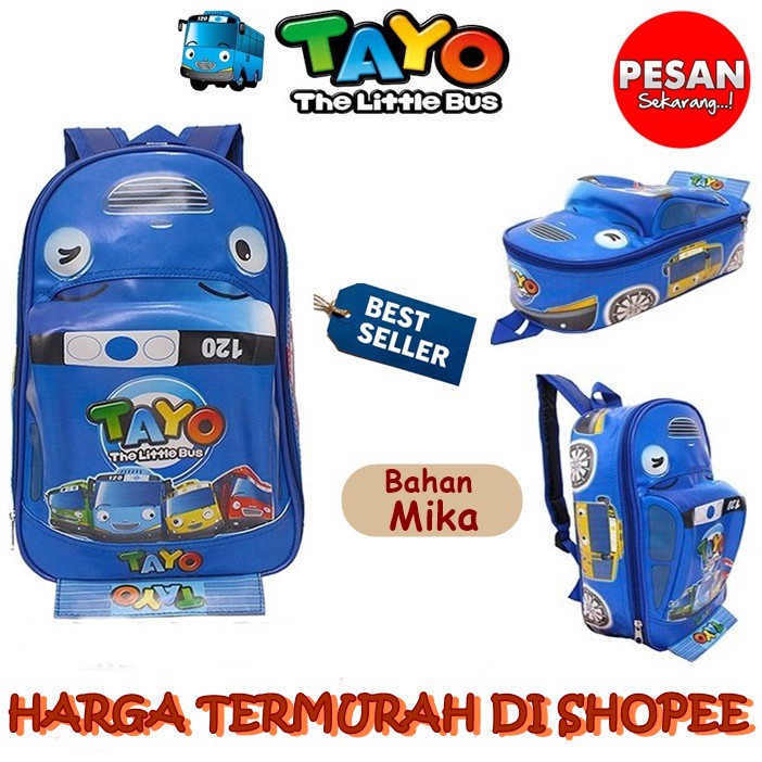  TAS  SEKOLAH  ANAK  RANSEL PUNGGUNG LAKI LAKI TASBAHU MOBIL 