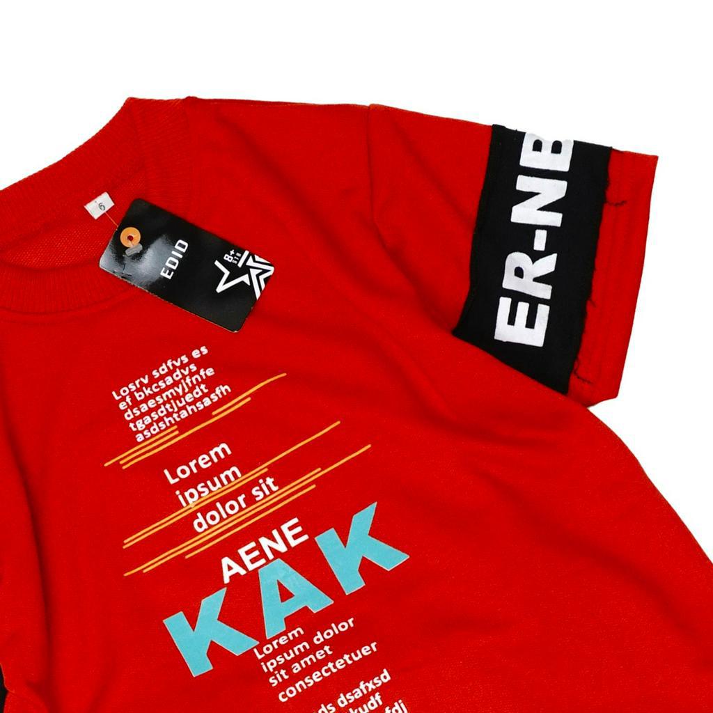 Mokokomo Stelan Anak Laki Laki Ikenz Kids Pendek Untuk Anak 7-8 Tahun Baju Anak Laki Laki