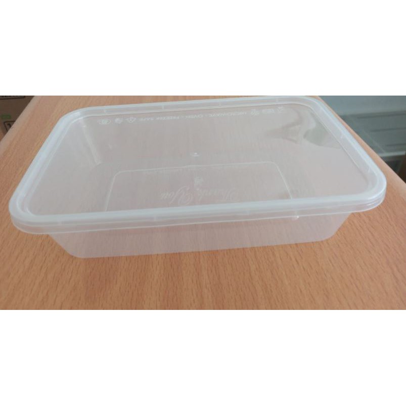 THINWALL 500ML (10PCS) KOTAK MAKAN/NASI MIKA AMAN PANAS MICROWAVE DAN DINGIN FOODGRADE