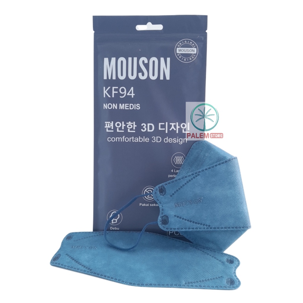 MASKER KF94 4PLY MOUSON ASLI MURAH ISI 10 PCS