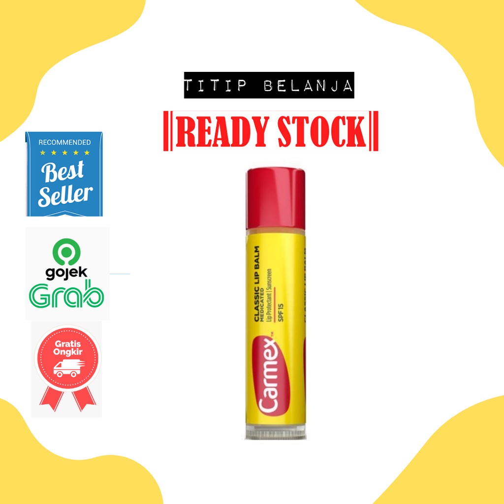 Carmex Medicated Classic Lip Balm SPF15 | Cupcake Batter | Limited Edition Holiday