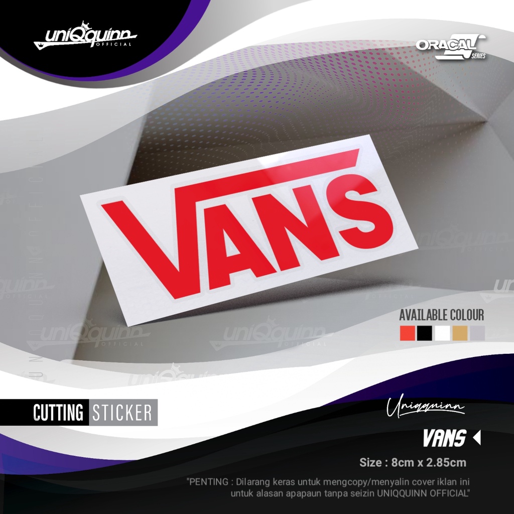 

UQ Stiker Vans | Cutting Stiker Vans | Sticker Cutting Custom