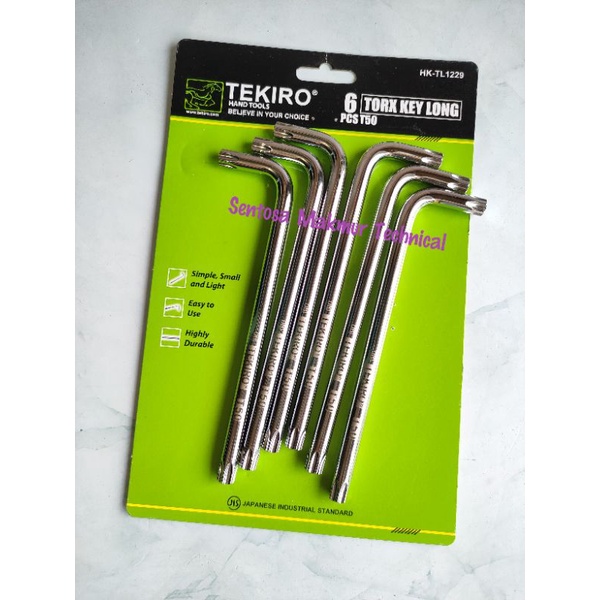 TEKIRO T50 Kunci L Bintang Bunga Cakram Panjang Torx Key Long