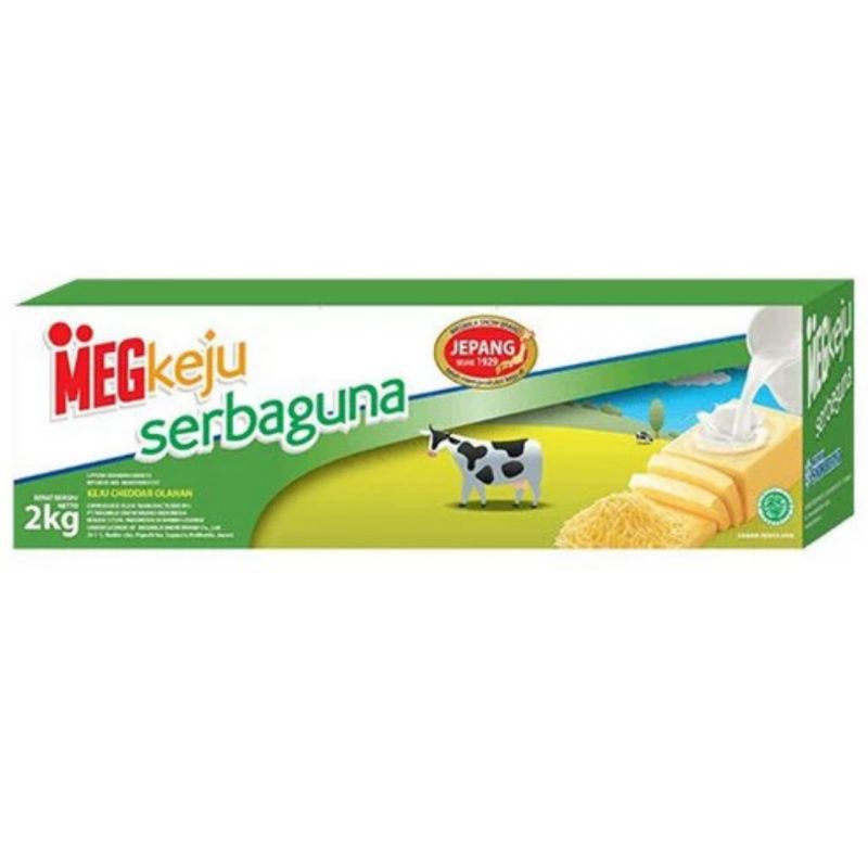 

MEG Keju Cheddar HIjau Cheese Serbaguna 2kg