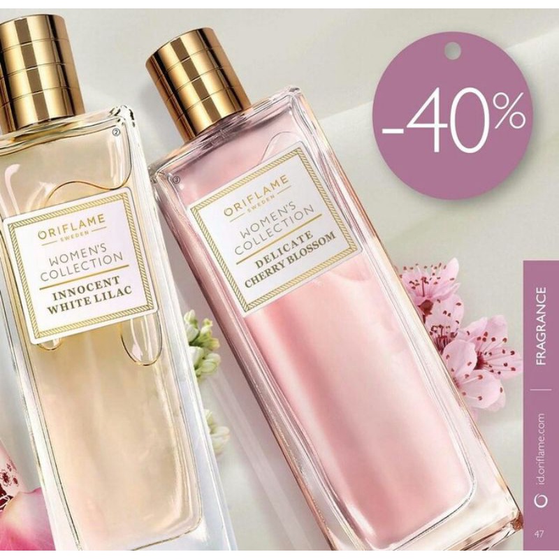 Women's Collection Delicate Cherry Blossom / Innocent White Lilac Edt/ White Lilac Perfumed Hand Cream/Radiant Peony Edt