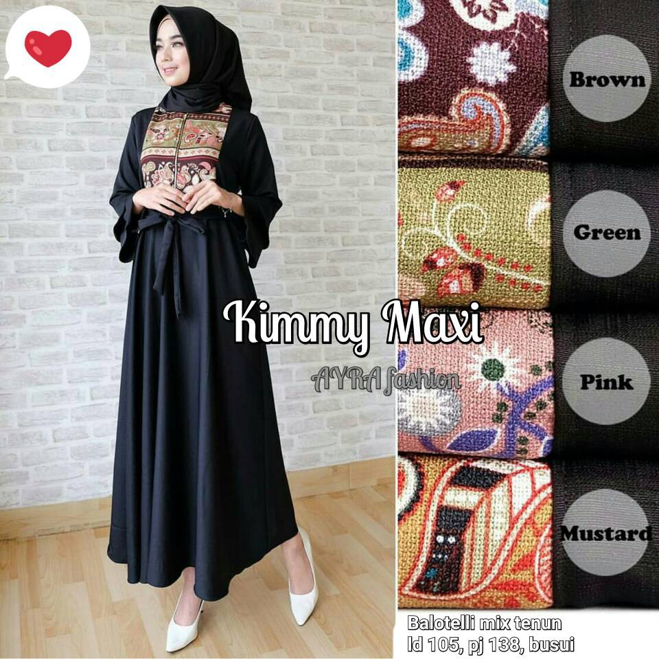 gamis kammy maxi / dress kimmy maxi