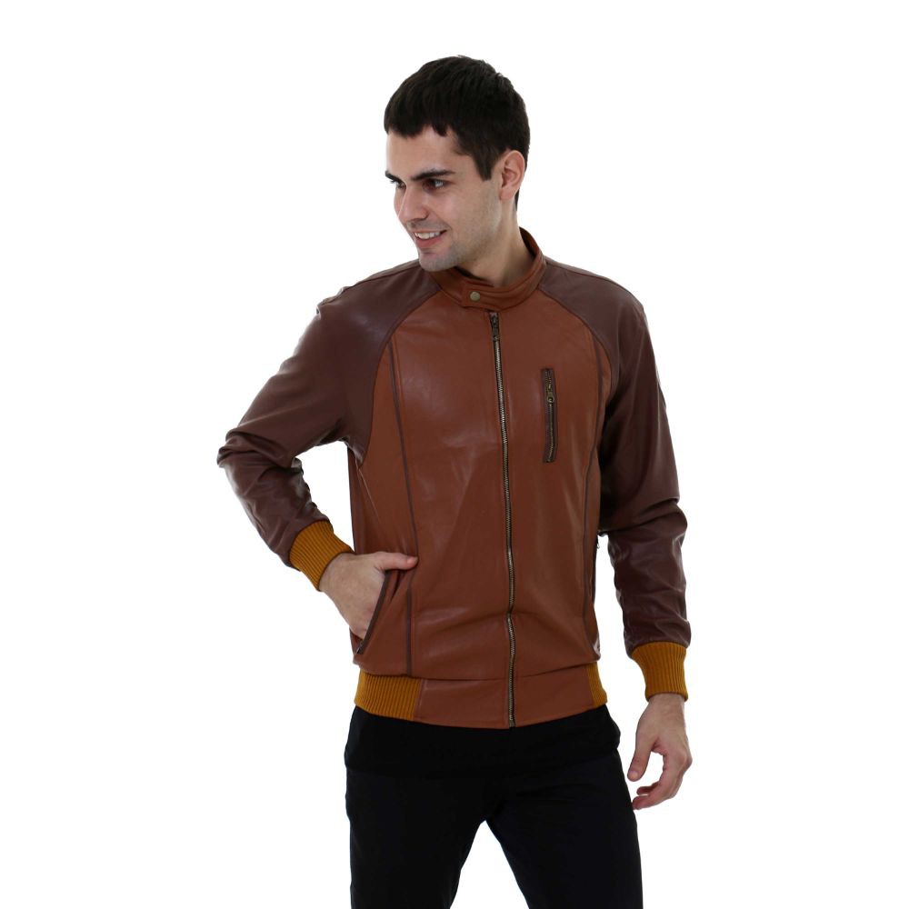 Jaket Casual Kasual Semi Kulit Hitam Coklat - JAK (COMB)