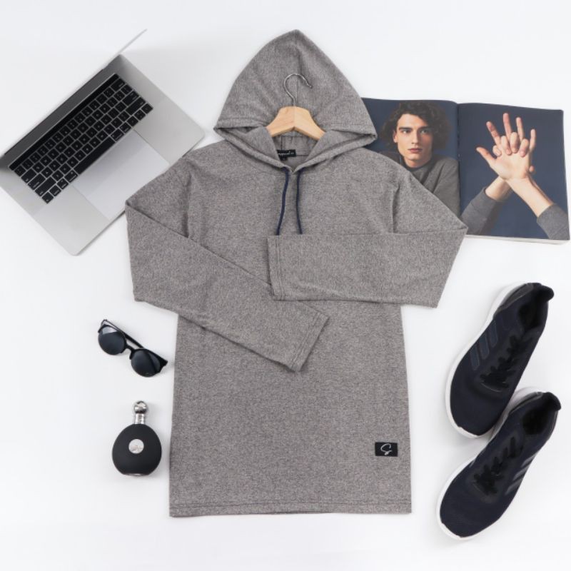 BAJU KAOS PRIA HOODIE LENGAN PANJANG DISTRO TERLARIS