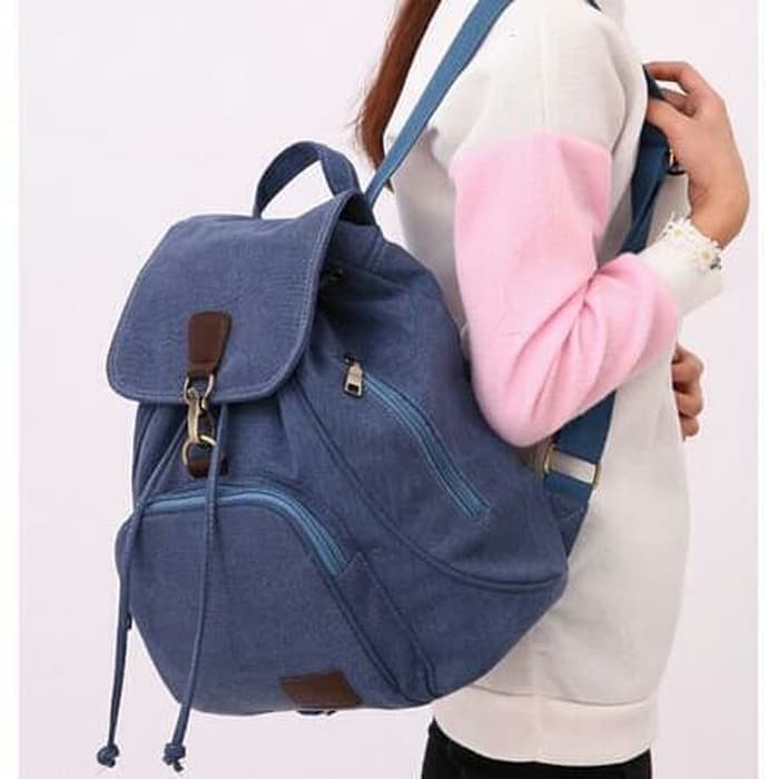 TAS RANSEL KOREA it-03 kanvas wanita
