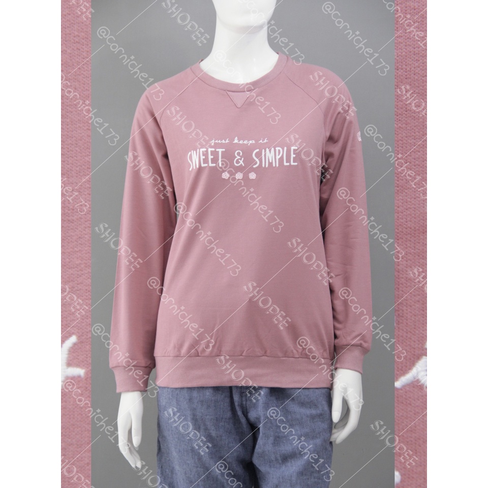 Corniche Simple Sweatshirt Ungu Muda - TA231425