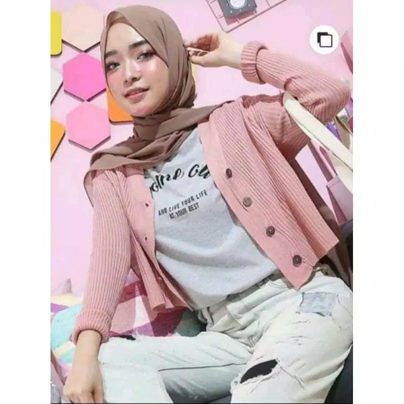 Cardigan Rajut / Rajut Kancing Batok / Outer