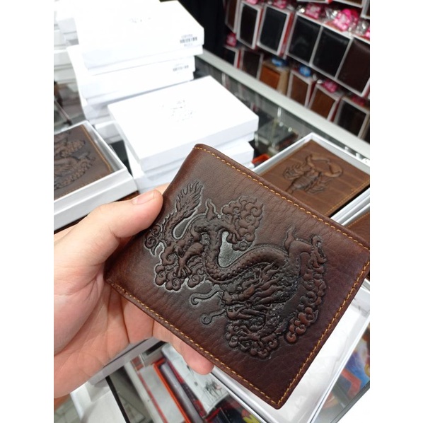 Dompet Pria Kulit Asli Motif Naga