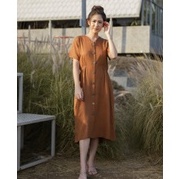 PRELOVED Abbeytale Westley Dress in Walnut