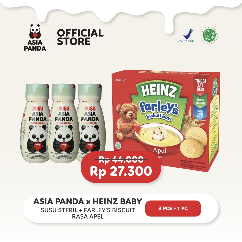 

Asia Panda Susu Steril 200ml 3 Pcs FREE Heinz Farley's Apple 1 Pcs