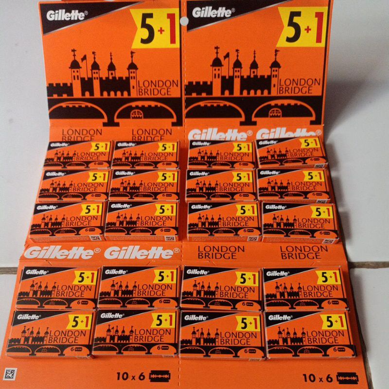 Gillette London bridge isi 5+1 pcs