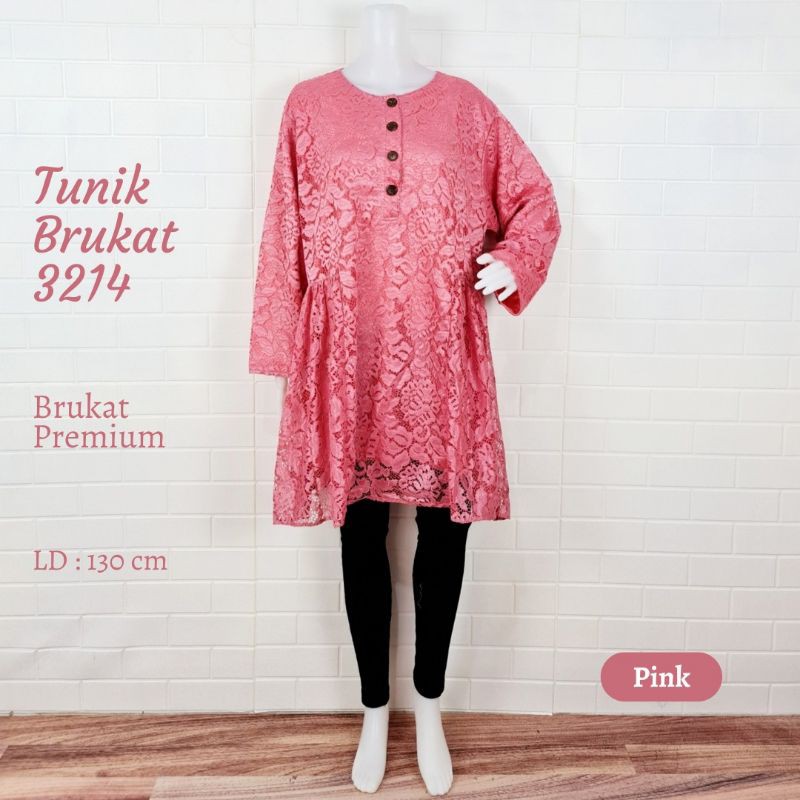 Tunik Brukat Jumbo 3214, Ld 130 cm