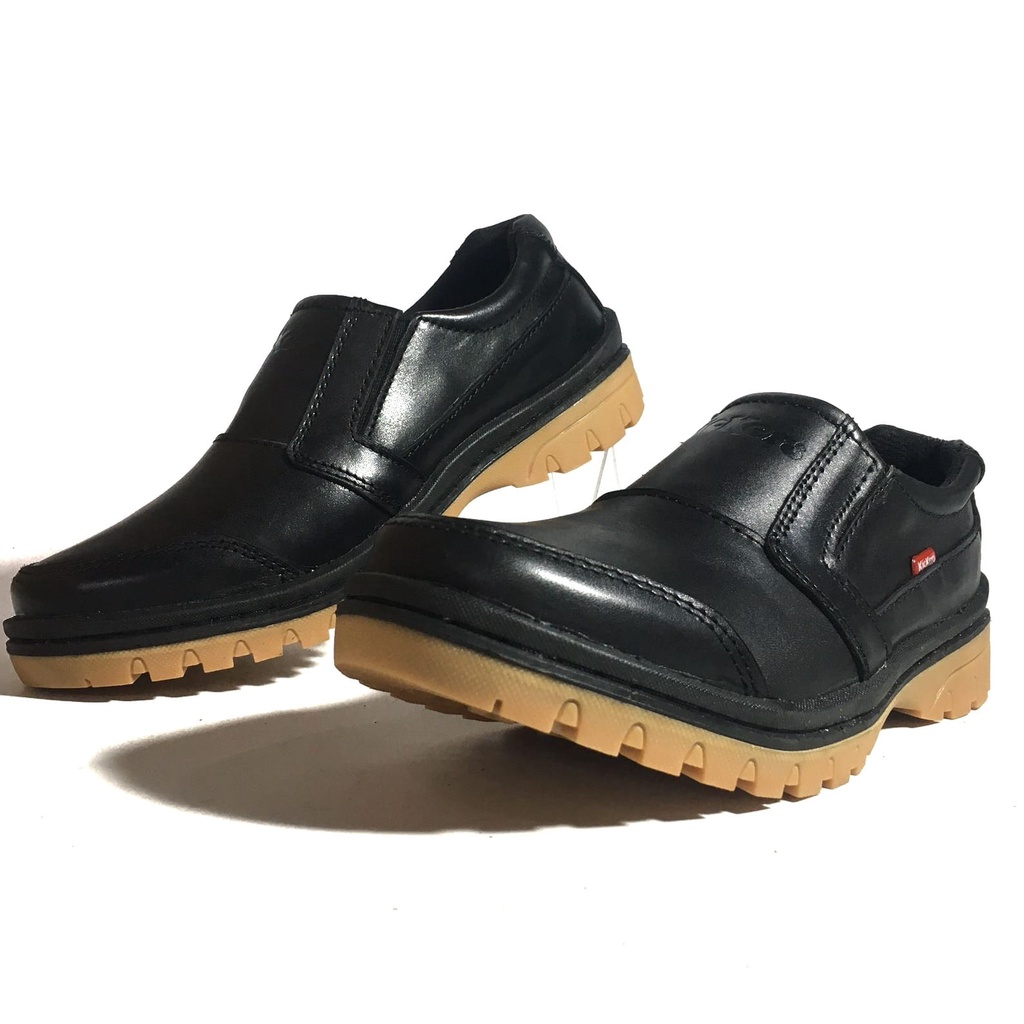 Kickers Sepatu Casual Kasual Pria Bahan Kulit Asli Full 100% Model Gaul Elegan Harga Murah Kode F.8