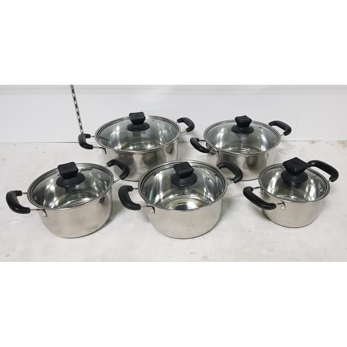 Subron Stainless Cookware Set Panci 5 Pcs