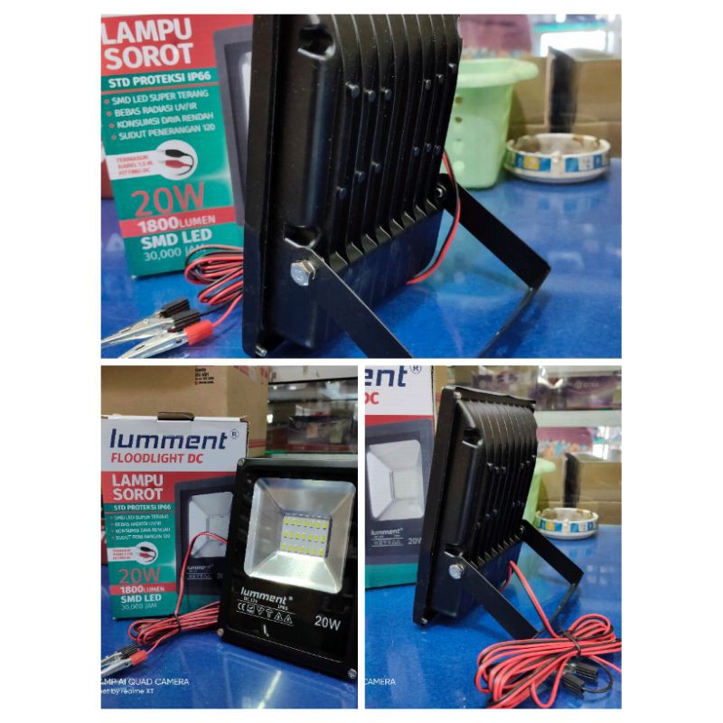 lampu sorot dc 12v 20 watt lumment lampu tembak 12 volt