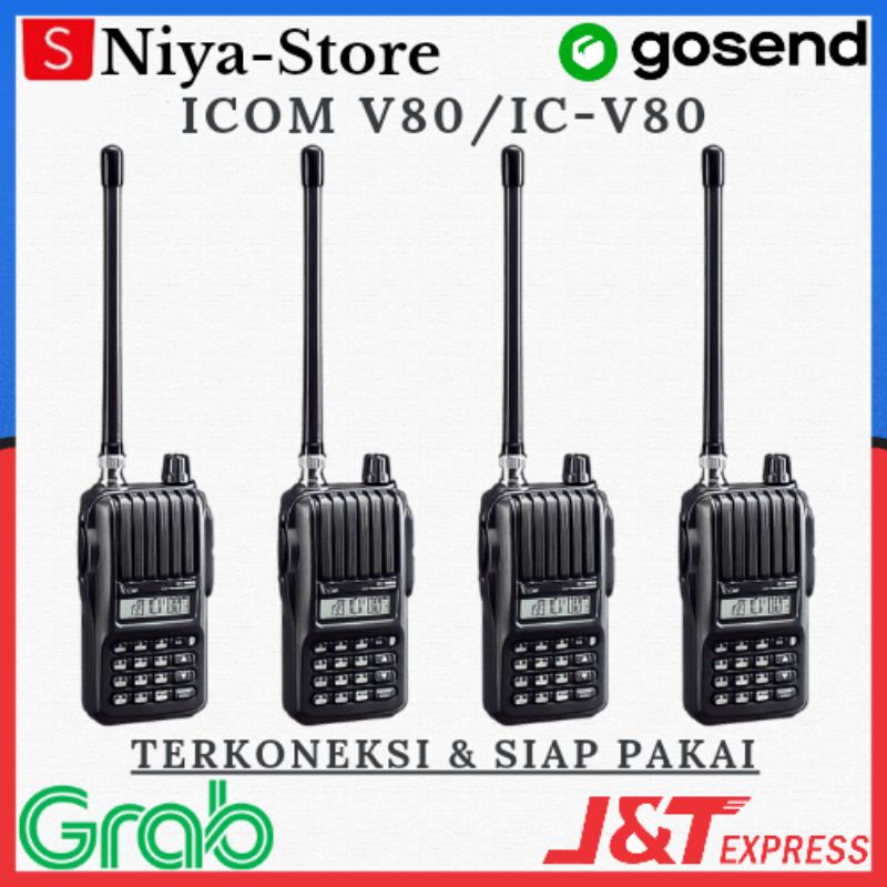 Paket Special 4 Unit Radio HT ICOM V80 / ICV80 / IC-V80 (Siap Pakai)
