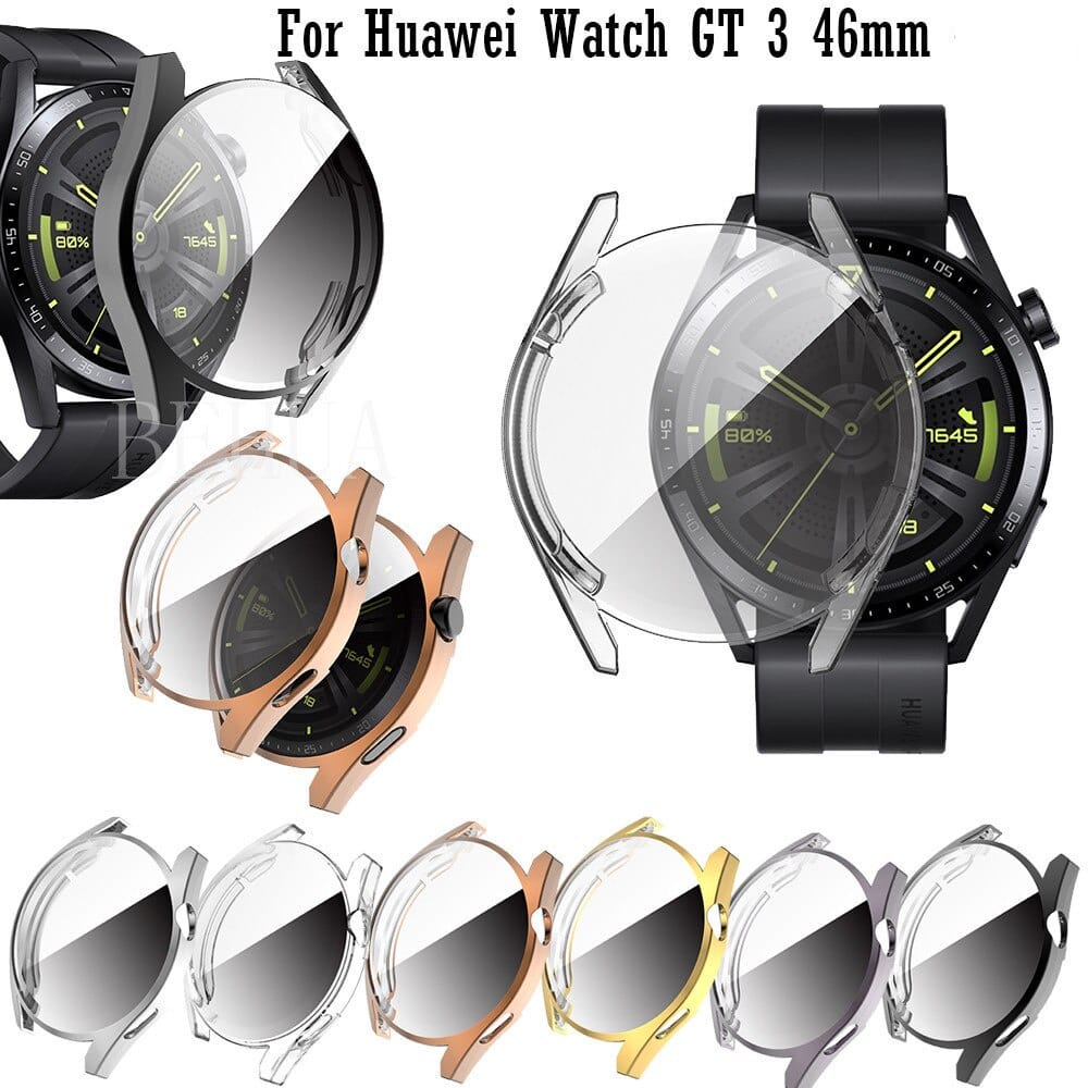 BUMPER CASE HUAWEI GT 3 46MM SMARTWATCH SCREEN PROTECTOR - PELINDUNG HUAWEI WATCH GT3 / GT 3 46MM