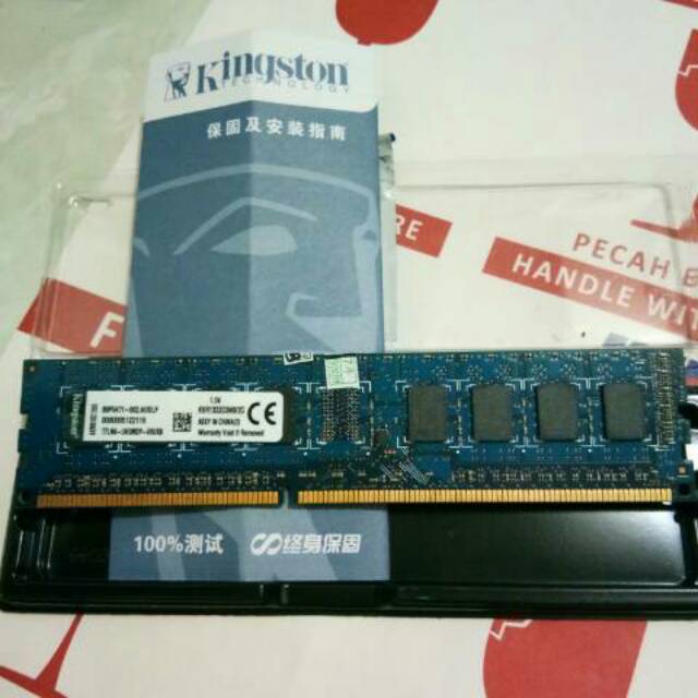 RAM Kingstone DDR3 2GB PC 12800 - 10600