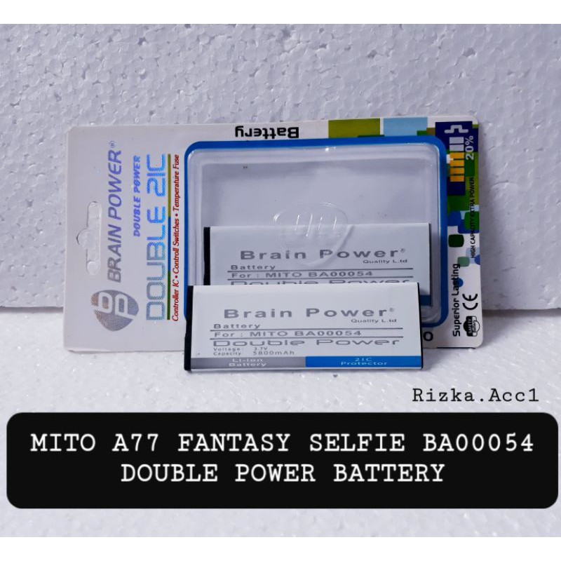 Baterai Batre Mito A77 Fantasy Selfie BA00054 Double Power Battery Handphone