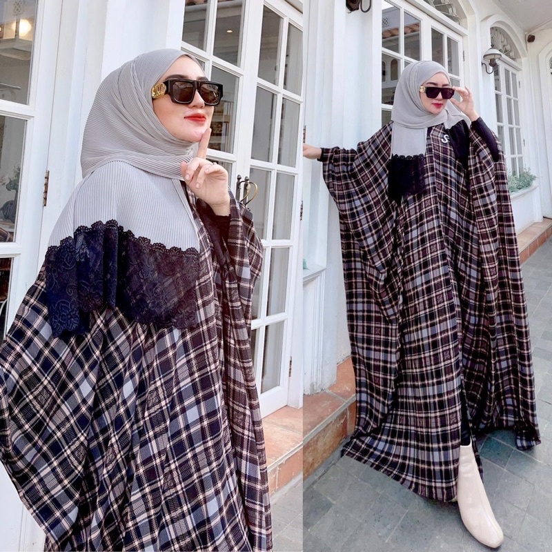 Daster kaftan flanel By shellasaukia