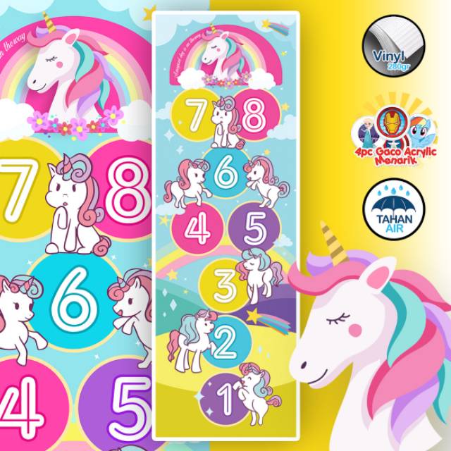 KARPET ENGKLEK I PLAY MAT MAINAN EDUKASI KARPET MAIN I HOPSCOTCH - UNICORN