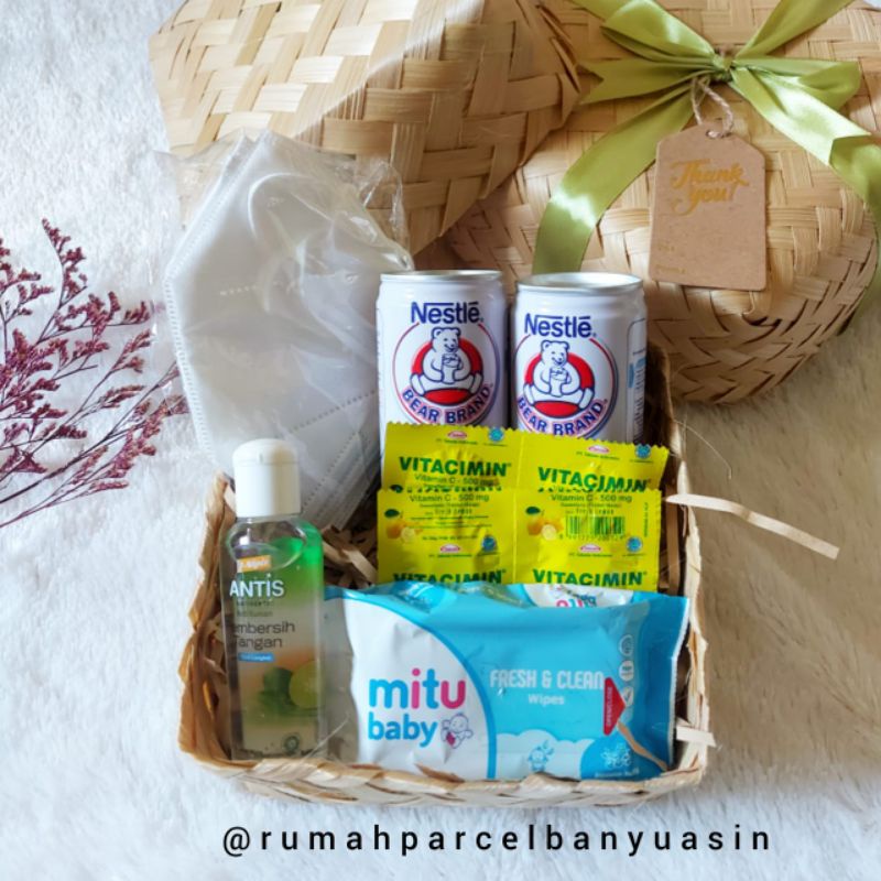 

Hampers Covid / Hampers anti corona / New Normal / Isolasi Mandiri/hampers traveling anti Covid