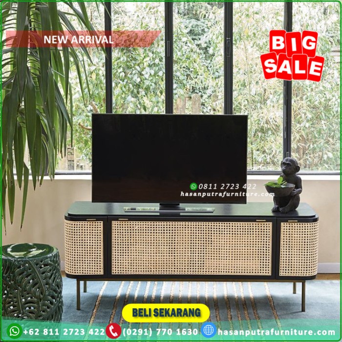 Meja tv jati rotan custom furniture Furniture Jepara
